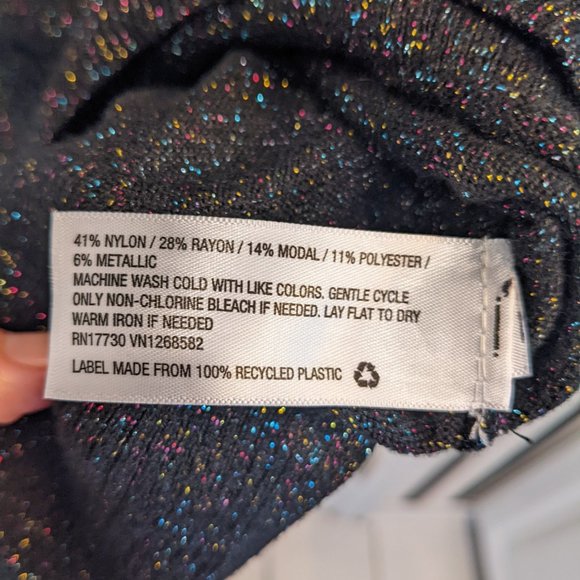 Black Rainbow Foil A New Day Sweater Size M - Picture 4 of 6